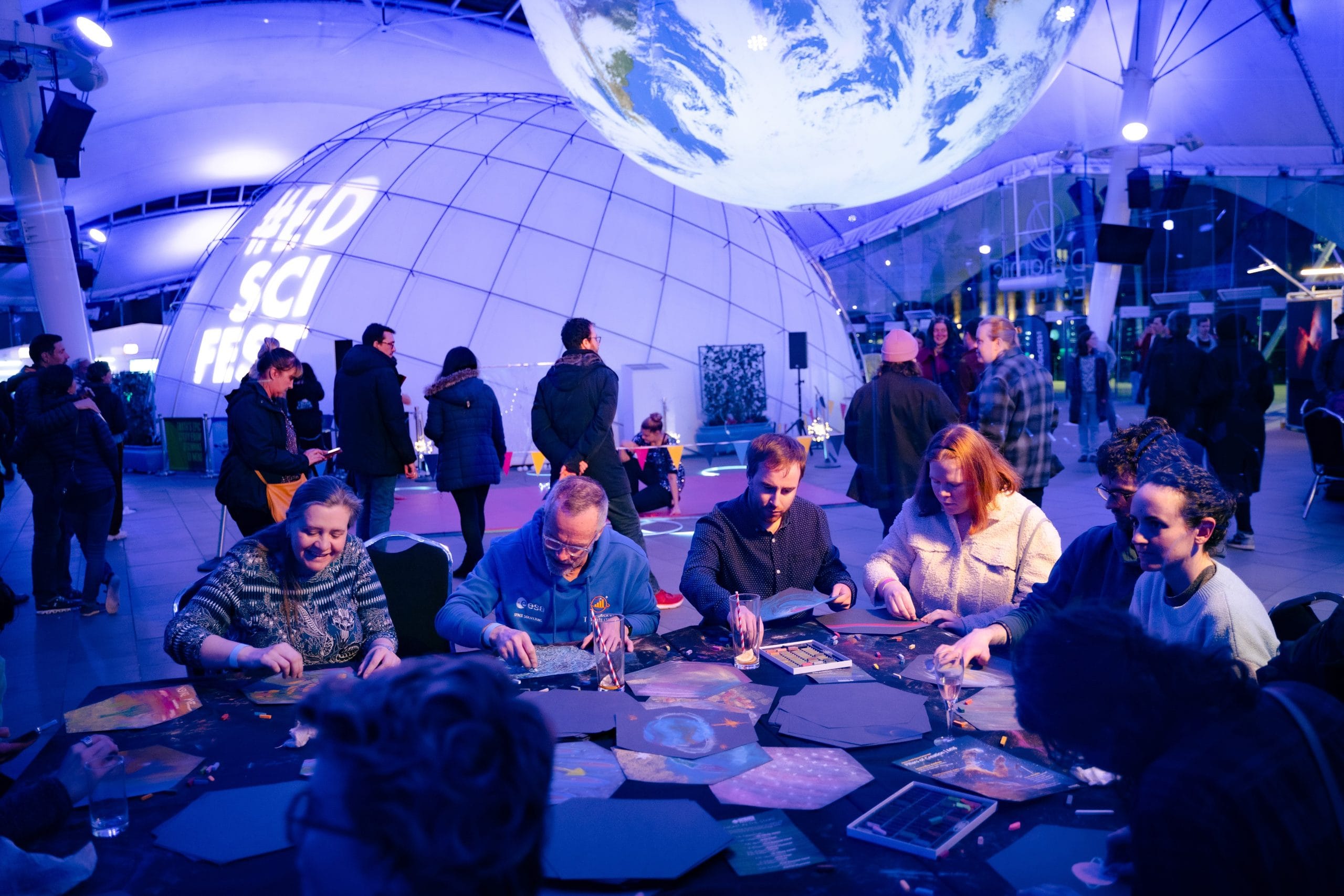Image: Patrons participating in Edinburgh Science Festival, image courtesy of Festivals Edinburgh